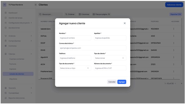 Vista general de cuentas corrientes